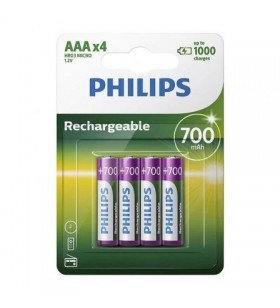 Pacote de 4 pilhas AAA Philips R03B4A70 R03B4A70/10PHILIPS