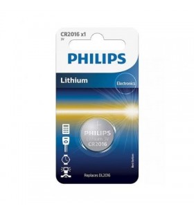Bateria de célula tipo botão Philips CR2016 CR2016/01BPHILIPS