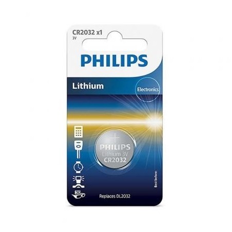 Pila de Botón Philips CR2032 CR2032/01BPHILIPS