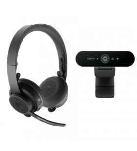 Pack 2 en 1 Logitech Video Collaboration Webcam + Auriculares con Micrófono 991-000309LOGITECH