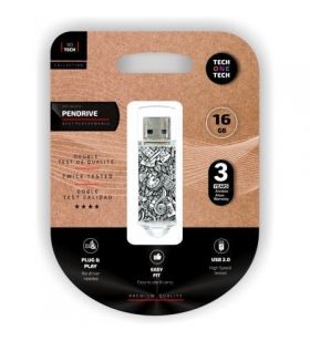 Pendrive 16GB Tech One Tech Art TEC4016-16TECH ONE TECH