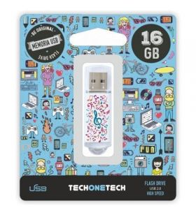 Pendrive 16GB Tech One Tech Music Dream USB 2.0 TEC4003-16TECH ONE TECH