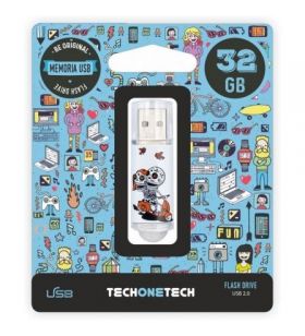 Pendrive 32GB Tech One Tech Calavera Moto USB 2.0 TEC4002-32TECH ONE TECH