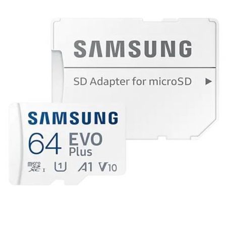 Tarjeta de Memoria Samsung EVO Plus 2021 64GB microSD XC con Adaptador MB-MC64KA/EUSAMSUNG