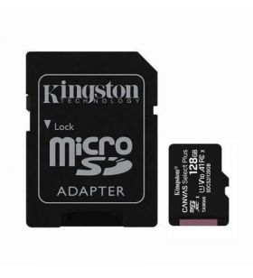 Cartão de memória microSD XC Kingston CANVAS Select Plus 128 GB com adaptador SDCS2/128GBKINGSTON