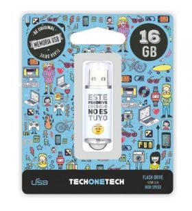 Pendrive 16GB Tech One Tech No Es Tuyo USB 2.0 TEC4007-16TECH ONE TECH