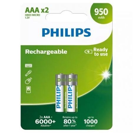 Pack de 2 Pilas AAA Philips R03B2A95 R03B2A95/10PHILIPS