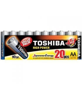 Pack de 20 Pilas AA Toshiba High Power LR6 R6ATPACK20TOSHIBA