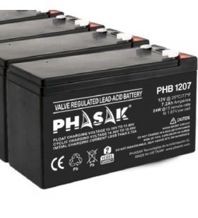 Batería Phasak PHB 1207 compatible con SAI PHB 1207PHASAK