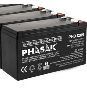 Batería Phasak PHB 1209 compatible con SAI PHB 1209PHASAK