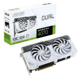 ASUS Dual GeForce RTX 4070 White OC Edition  DUAL-RTX4070-O12G-WHITEASUS
