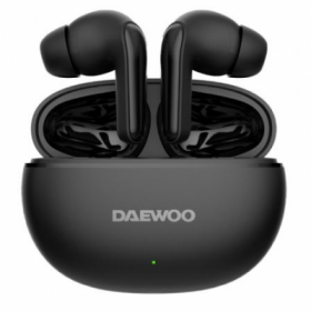 Auriculares Bluetooth Daewoo DW2004 con estuche de carga/ autonomía 5h/ negros DAEWOO