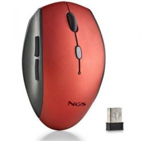 Mouse sem fio ngs bee vermelho/ até 1600 dpi/ vermelho