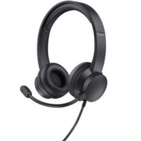 Headphones trust hs-150/ with microphone/ jack 3.5/ black