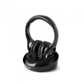 Fones de ouvido sem fio Meliconi hp 600 pro com base de carregamento/ conector 3,5/ toslink/ preto