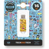Pendrive 16GB Tech One Tech Emojis USB 2.0 TEC4501-16TECH ONE TECH